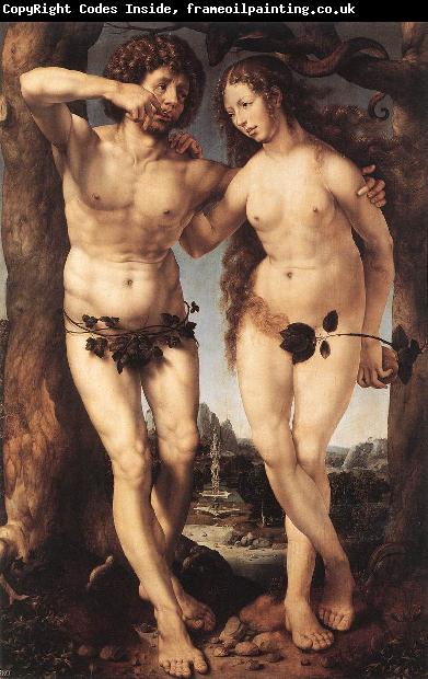 GOSSAERT, Jan (Mabuse) Adam and Eve sdgh